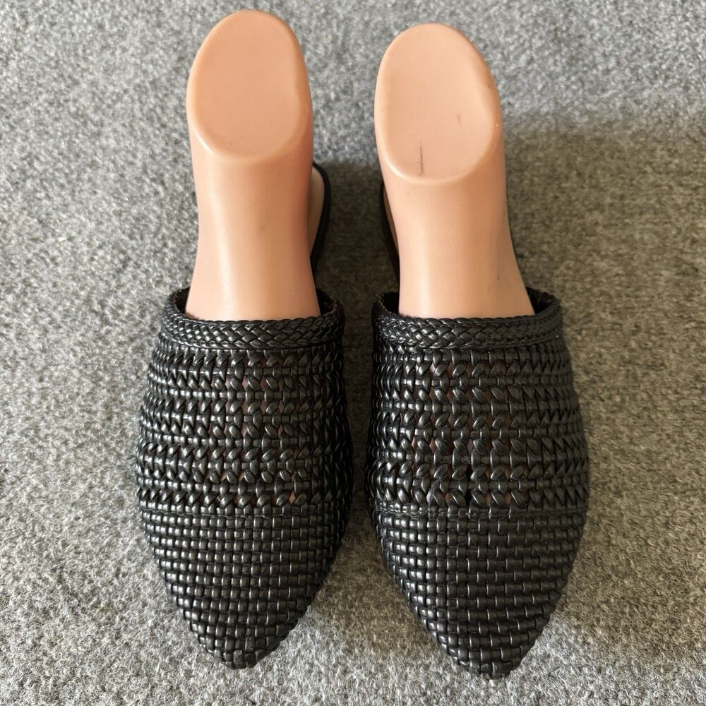 Torrid Black Woven Pointed Toe Slide Flats Slip-On Women's US 8 WW